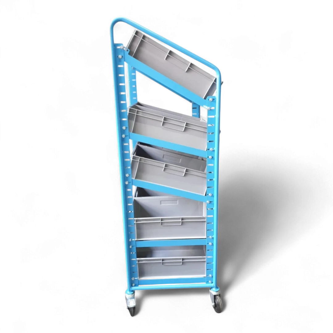 Eurokastenwagen aus Stahl – Robustes Transportgestell für KLT-Behälter. Made in Germany