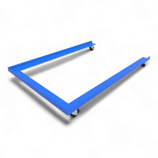 Fahrgestell für Palettentransport – Stabile Stahlkonstruktion mit Lenkrollen. Ideal für Lager und Werkstätten.