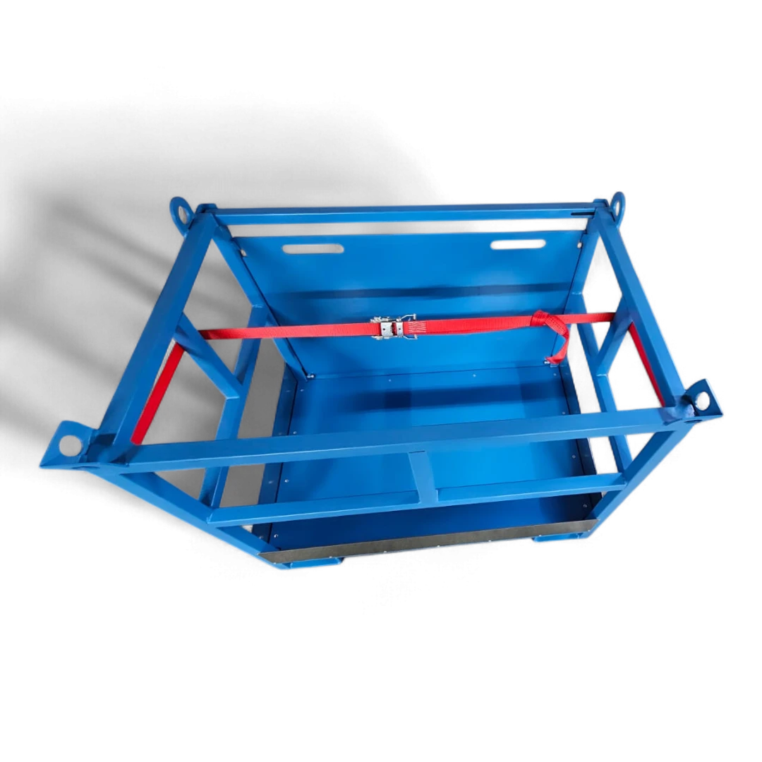 Gasflaschenpalette mit Rampe ✅ Einfaches Be- & Entladen