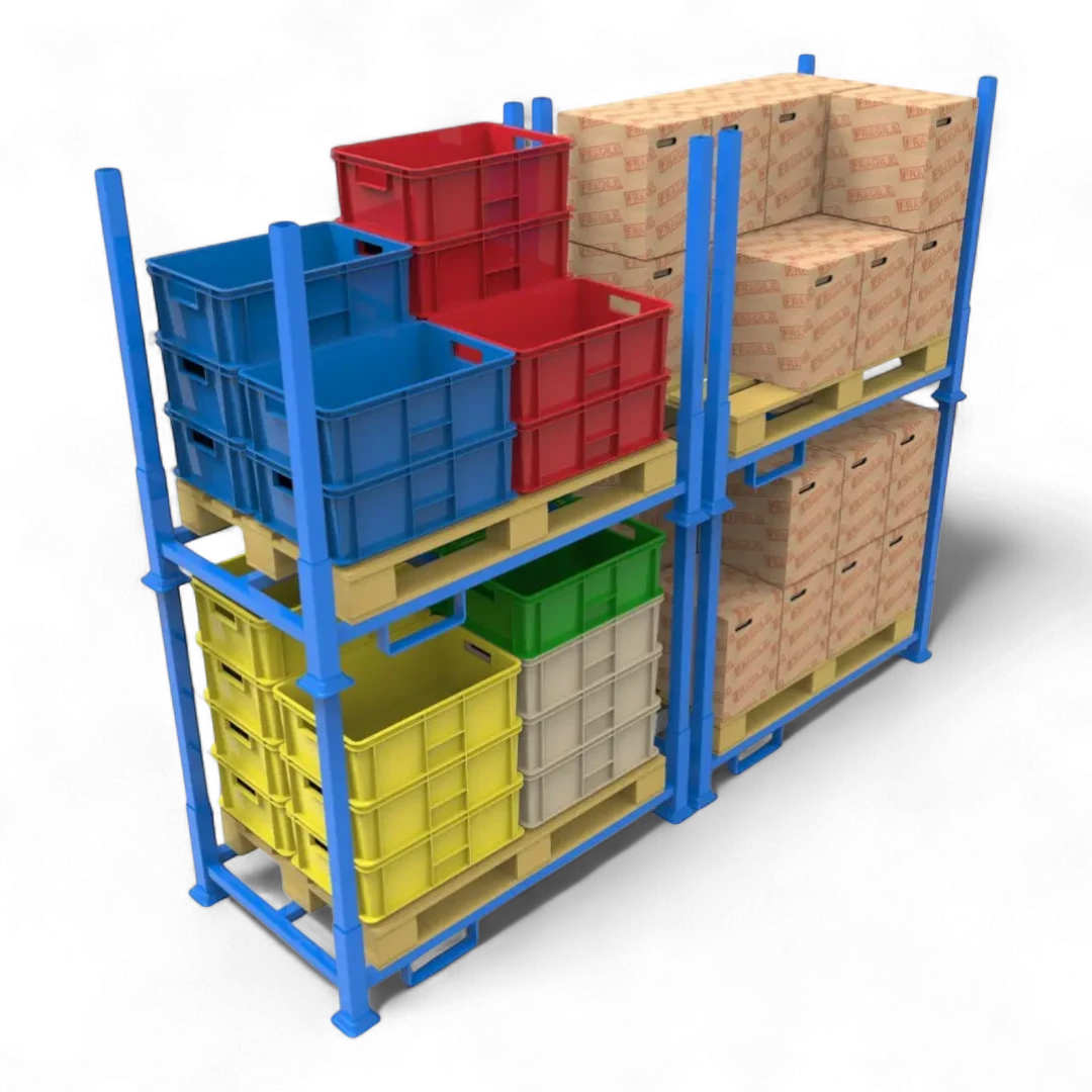 Rungengestell für Paletten, ideal zum Lagern und Transportieren von Paletten