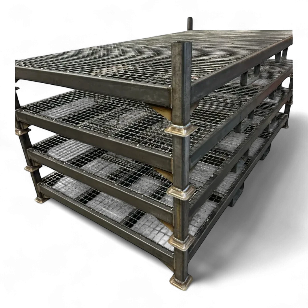 Schwere Industrie-Sonderpalette aus Stahl (1500 kg Traglast) für Lagerbetriebe