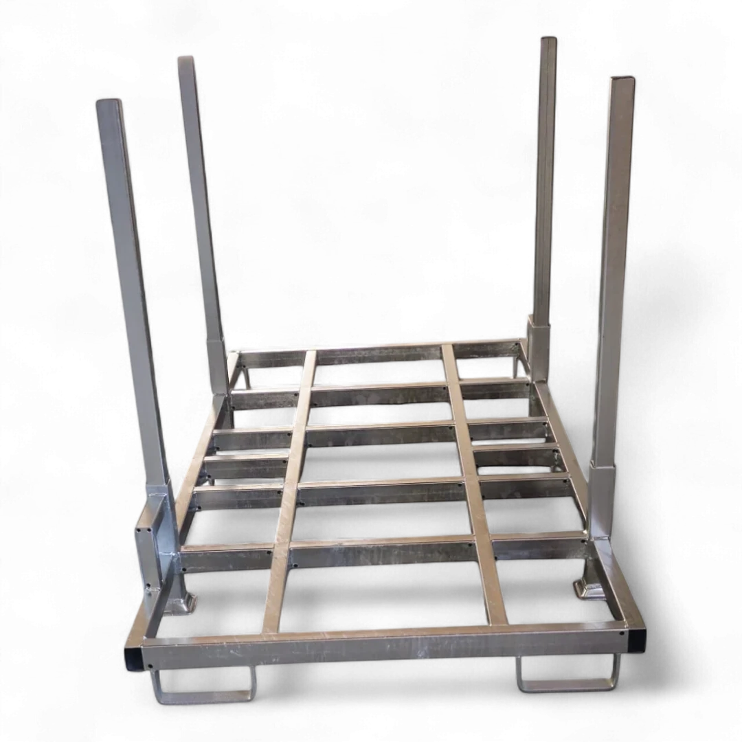 Schwere Industrie-Sonderpalette aus Stahl (1500 kg Traglast) für Lagerbetriebe