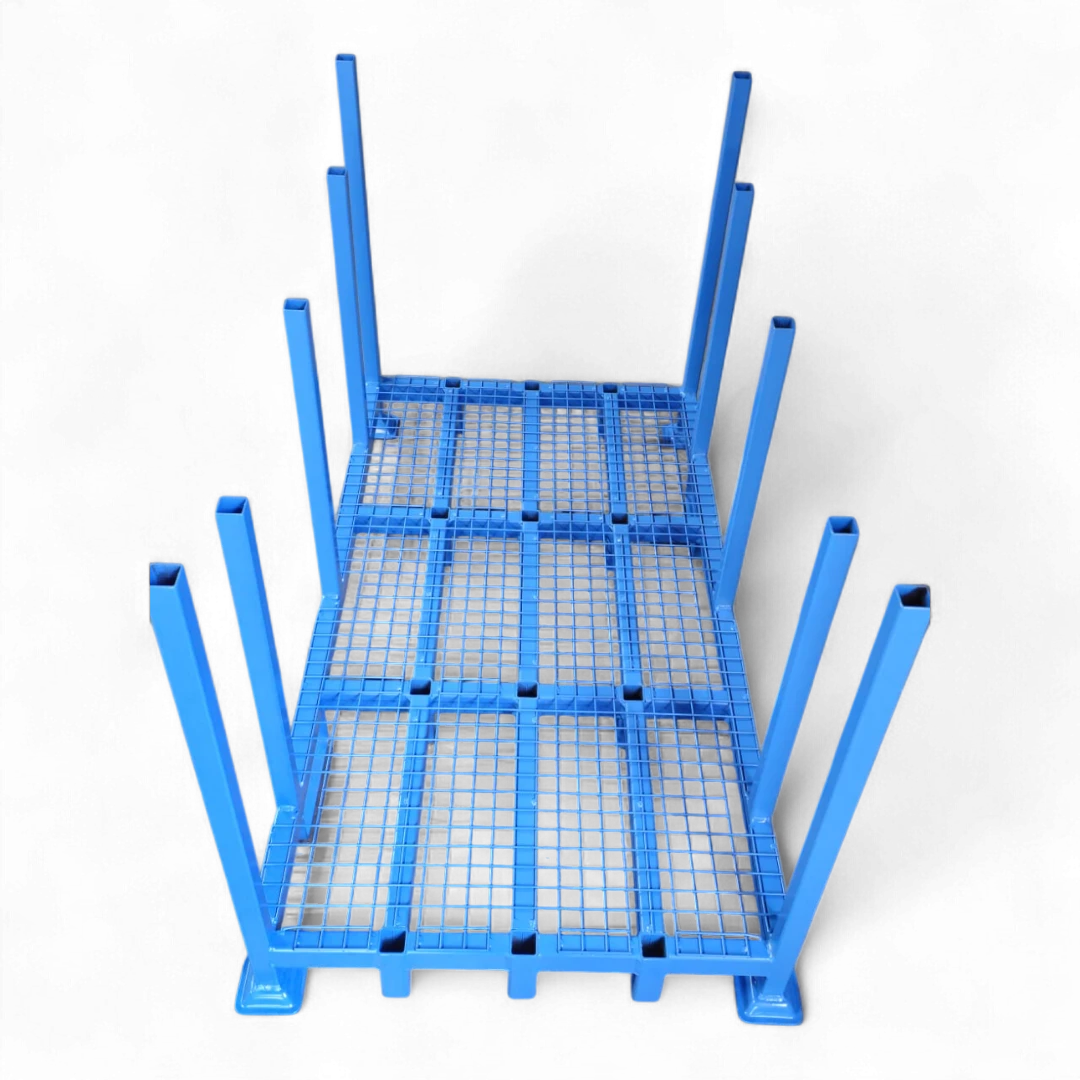Schwere Industrie-Sonderpalette aus Stahl (1500 kg Traglast) für Lagerbetriebe