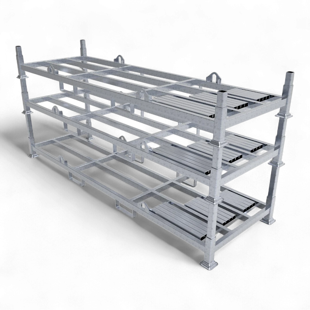 Schwere Industrie-Sonderpalette aus Stahl (1500 kg Traglast) für Lagerbetriebe