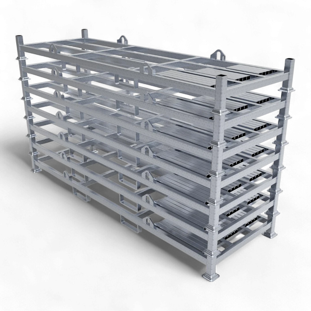 Schwere Industrie-Sonderpalette aus Stahl (1500 kg Traglast) für Lagerbetriebe