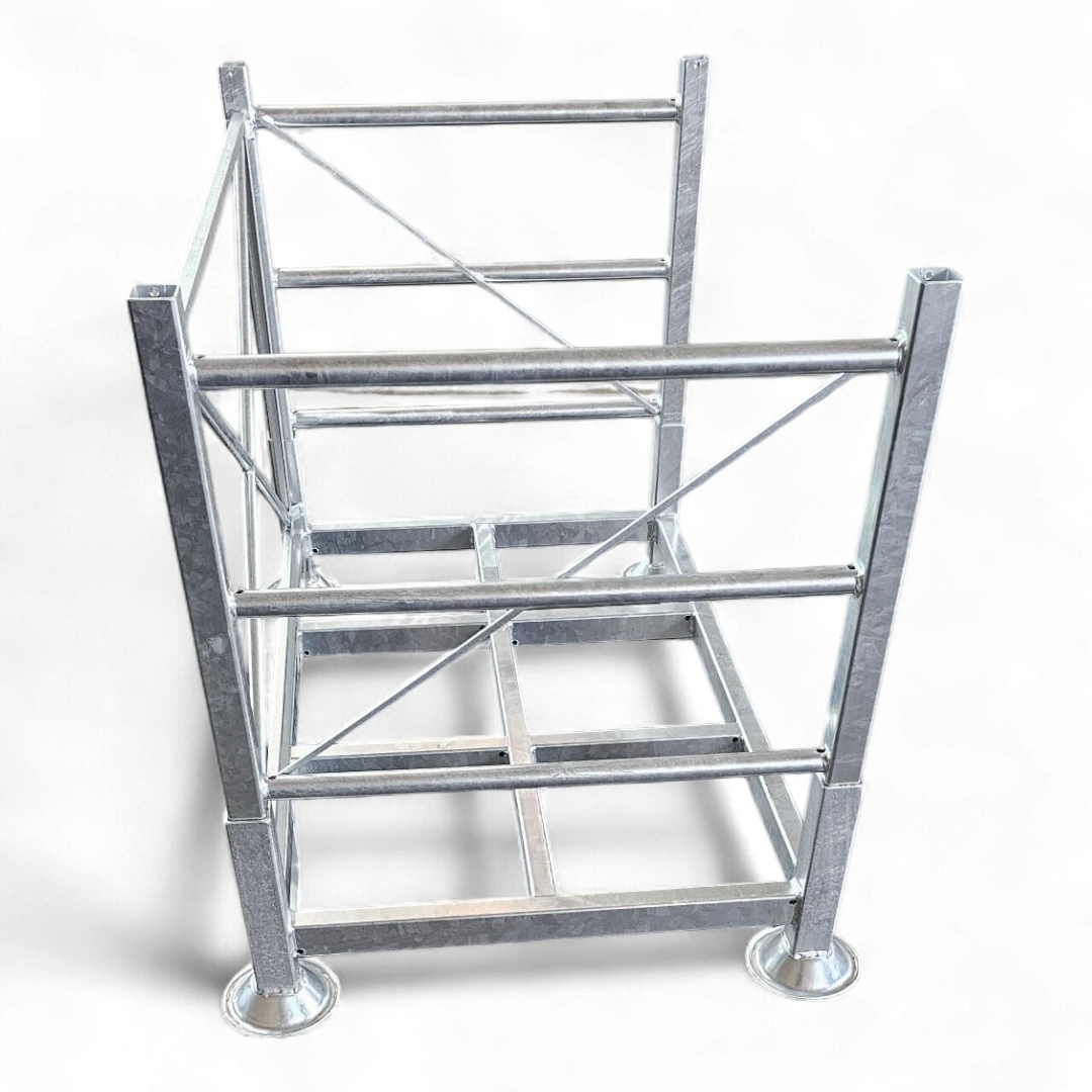 Schwere Industrie-Sonderpalette aus Stahl (1500 kg Traglast) für Lagerbetriebe