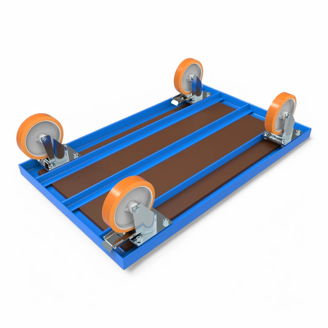 Rungenwagen für Paletten & schwere Lasten – Robuste Stahlkonstruktion mit Rungen, bis 1000 kg Traglast. Ideal für Lager und Logistik.