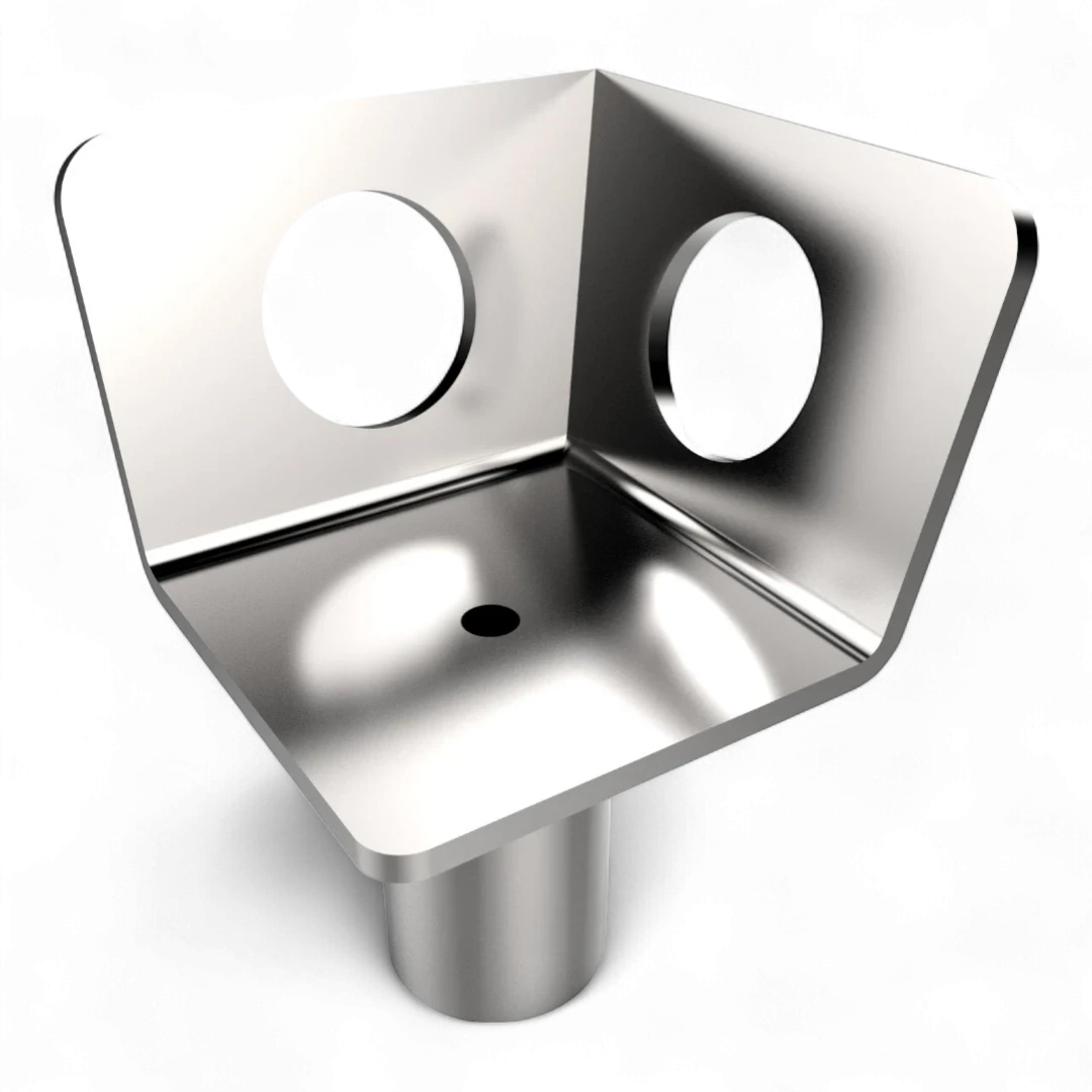 Stapelecken als Zubehör für Stapelgestelle in Industrie & Lager. Ermöglichen das sichere und stabile Übereinanderstapeln von Gestellen im Regalsystem.