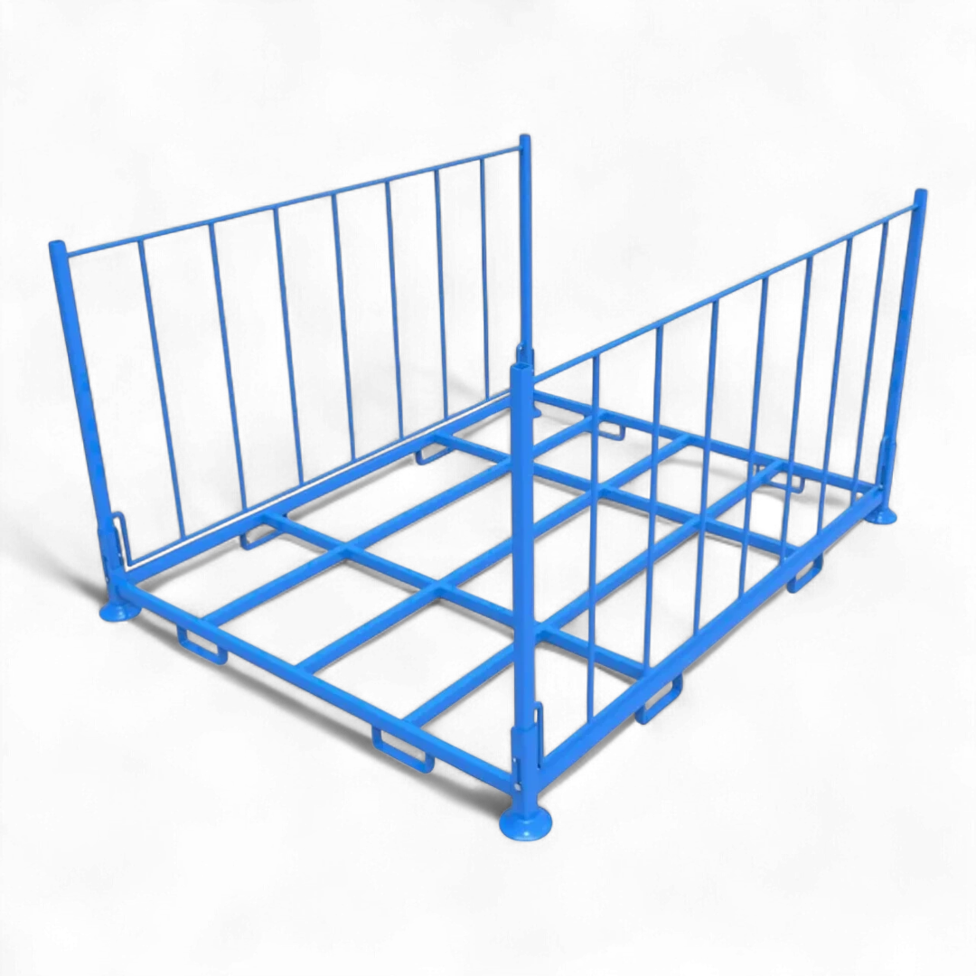 Klappbares Stapelgestell aus Stahl für Lager und Logistik - Platzsparend und robust