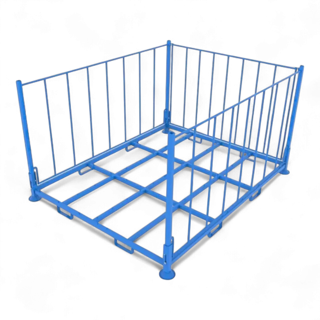 Klappbares Stapelgestell aus Stahl für Lager und Logistik - Platzsparend und robust