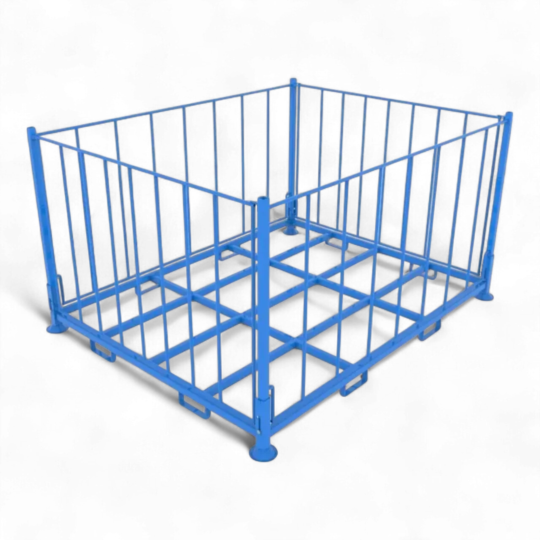 Klappbares Stapelgestell aus Stahl für Lager und Logistik - Platzsparend und robust