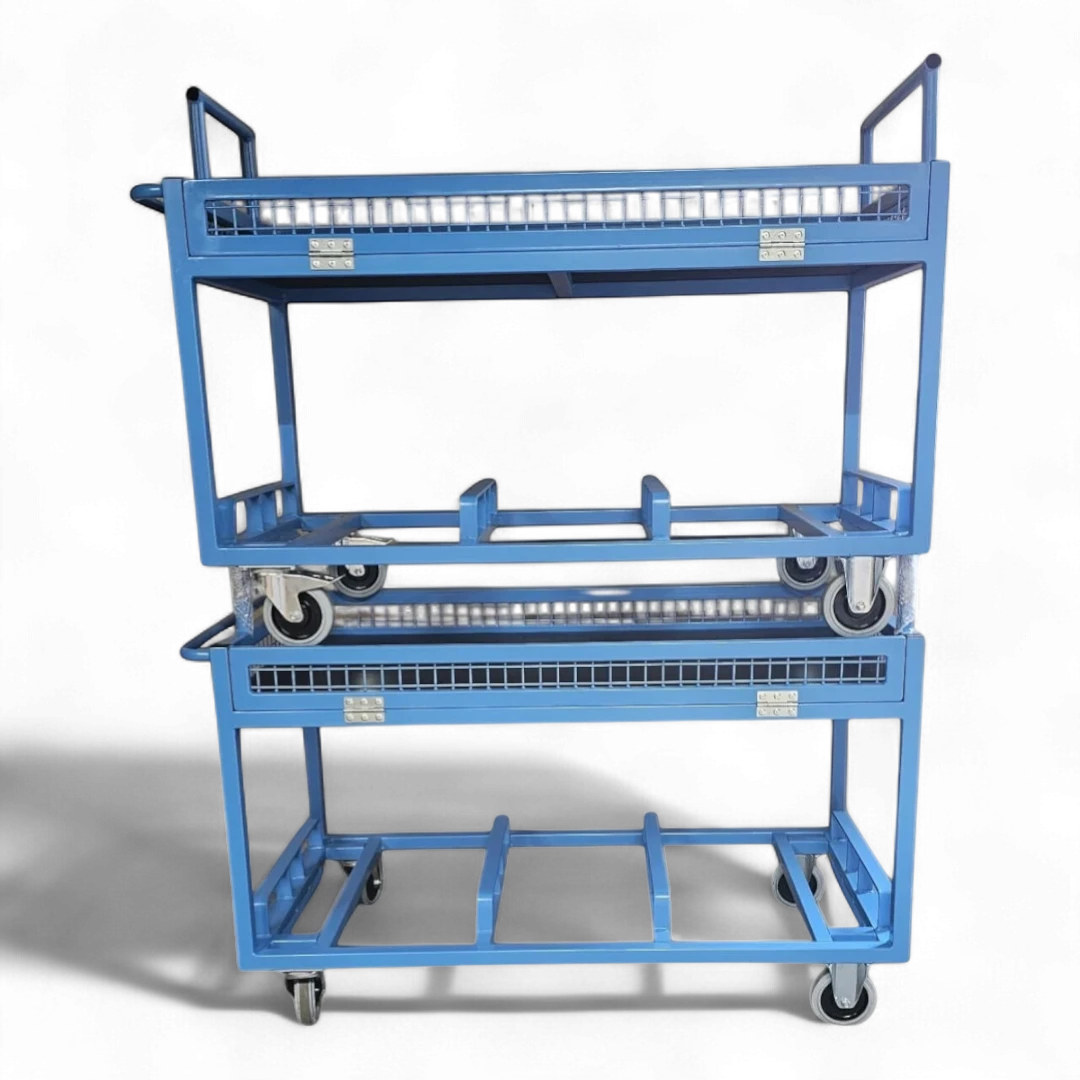 Tischwagen für Industrie, Lager & Werkstatt. Flexibel einsetzbar als mobiler Arbeitsplatz, Transportwagen oder für die Kommissionierung von Kleinteilen.