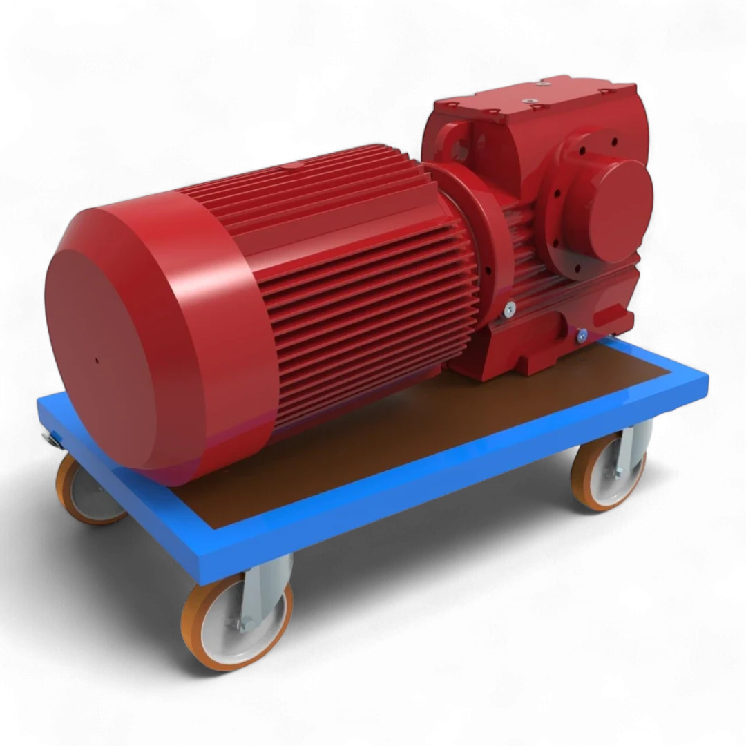 Plattformwagen Basisversion - Robuster Transportwagen für Lager und Industrie. Stahlrahmen, 4 Lenkrollen, bis 1000 kg Traglast.