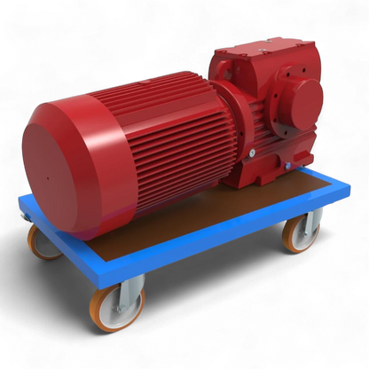 Plattformwagen Basisversion - Robuster Transportwagen für Lager und Industrie. Stahlrahmen, 4 Lenkrollen, bis 1000 kg Traglast.