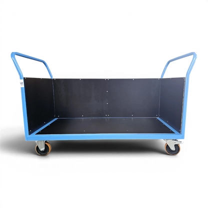 Dreiwandwagen  – Stabiler Transportwagen mit drei Siebdruckplatten für sicheren Ladungsschutz. Bis 1000 kg Traglast, ideal für Lager und Industrie.
