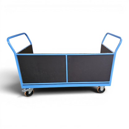 Dreiwandwagen  – Stabiler Transportwagen mit drei Siebdruckplatten für sicheren Ladungsschutz. Bis 1000 kg Traglast, ideal für Lager und Industrie.