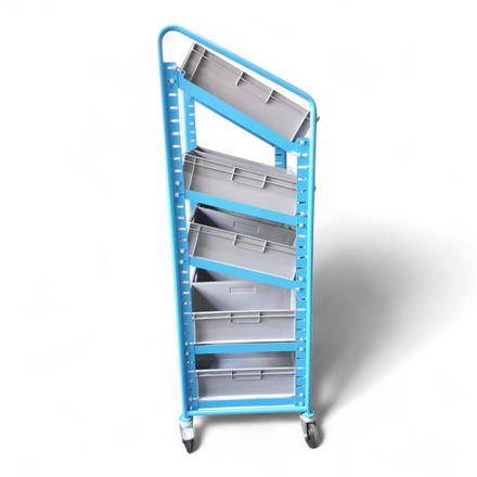 Eurokastenwagen aus Stahl – Robustes Transportgestell für KLT-Behälter. Made in Germany