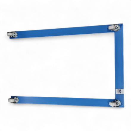 Fahrgestell für Palettentransport – Stabile Stahlkonstruktion mit Lenkrollen. Ideal für Lager und Werkstätten.