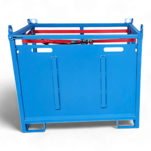 Gasflaschenpalette mit Rampe ✅ Einfaches Be- & Entladen