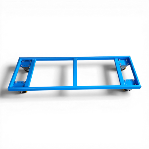 Fahrgestell für Transport von KLT-Kisten – Stabile Stahlkonstruktion mit Lenkrollen. Ideal für Lager und Werkstätten.