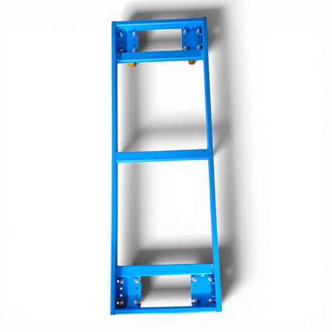 Fahrgestell für Transport von KLT-Kisten – Stabile Stahlkonstruktion mit Lenkrollen. Ideal für Lager und Werkstätten.