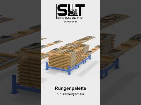 Rungenpalette für Bierzeltgarnitur — Produktvideo