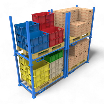Rungengestell für Paletten, ideal zum Lagern und Transportieren von Paletten