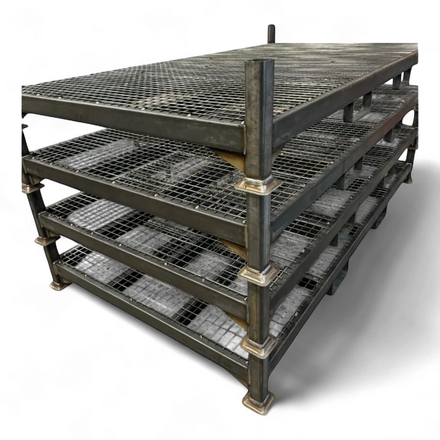 Schwere Industrie-Sonderpalette aus Stahl (1500 kg Traglast) für Lagerbetriebe