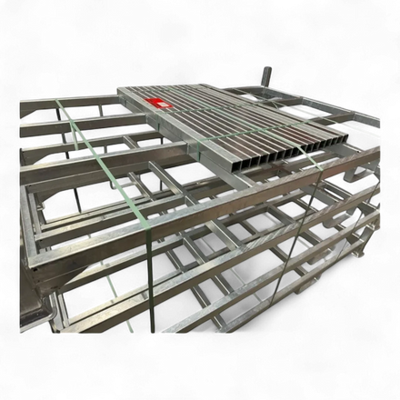 Schwere Industrie-Sonderpalette aus Stahl (1500 kg Traglast) für Lagerbetriebe