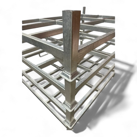 Schwere Industrie-Sonderpalette aus Stahl (1500 kg Traglast) für Lagerbetriebe