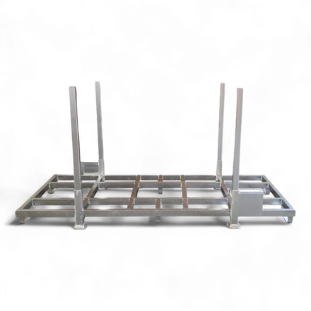 Schwere Industrie-Sonderpalette aus Stahl (1500 kg Traglast) für Lagerbetriebe