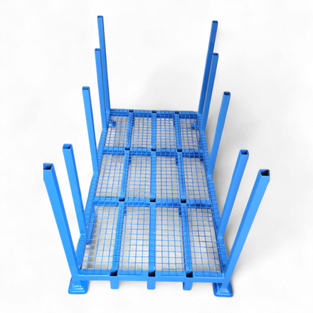 Schwere Industrie-Sonderpalette aus Stahl (1500 kg Traglast) für Lagerbetriebe