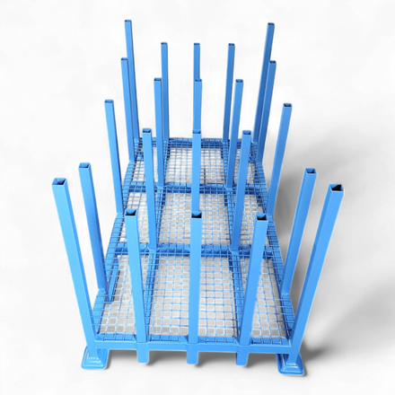 Schwere Industrie-Sonderpalette aus Stahl (1500 kg Traglast) für Lagerbetriebe