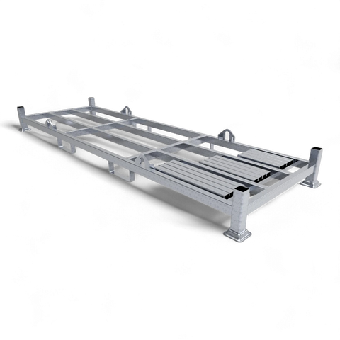 Schwere Industrie-Sonderpalette aus Stahl (1500 kg Traglast) für Lagerbetriebe