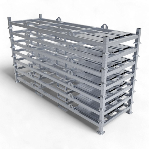 Schwere Industrie-Sonderpalette aus Stahl (1500 kg Traglast) für Lagerbetriebe