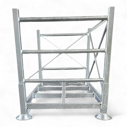 Schwere Industrie-Sonderpalette aus Stahl (1500 kg Traglast) für Lagerbetriebe