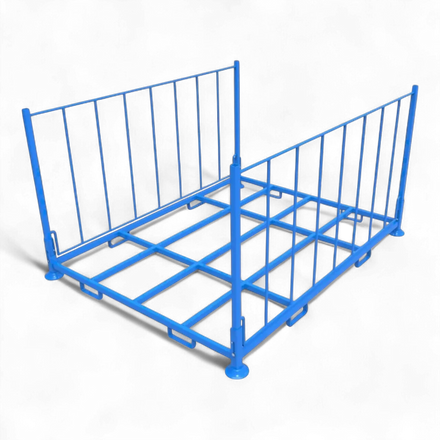 Klappbares Stapelgestell aus Stahl für Lager und Logistik - Platzsparend und robust