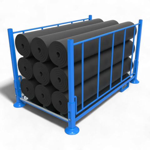 Klappbares Stapelgestell aus Stahl für Lager und Logistik - Platzsparend und robust