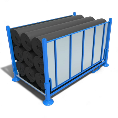 Klappbares Stapelgestell aus Stahl für Lager und Logistik - Platzsparend und robust