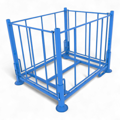 Klappbares Stapelgestell aus Stahl für Lager und Logistik - Platzsparend und robust