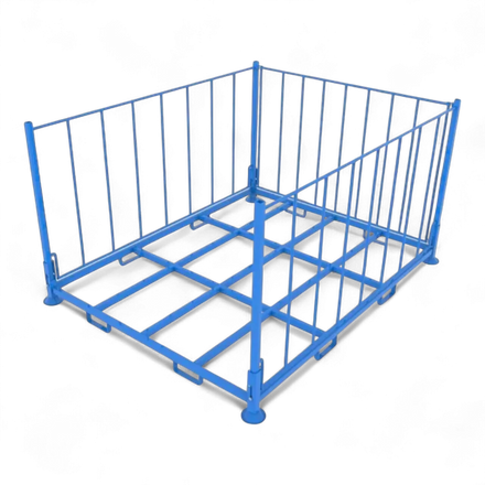 Klappbares Stapelgestell aus Stahl für Lager und Logistik - Platzsparend und robust