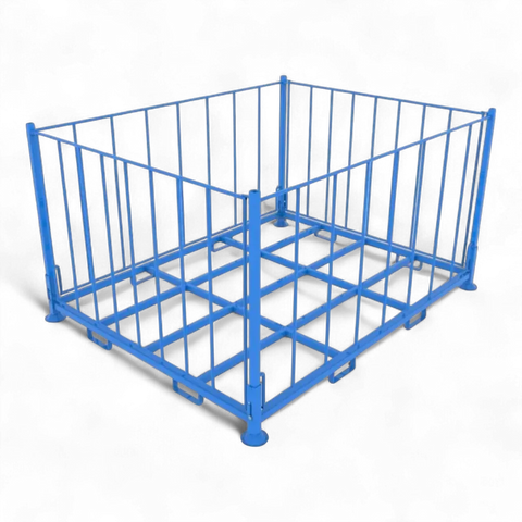 Klappbares Stapelgestell aus Stahl für Lager und Logistik - Platzsparend und robust