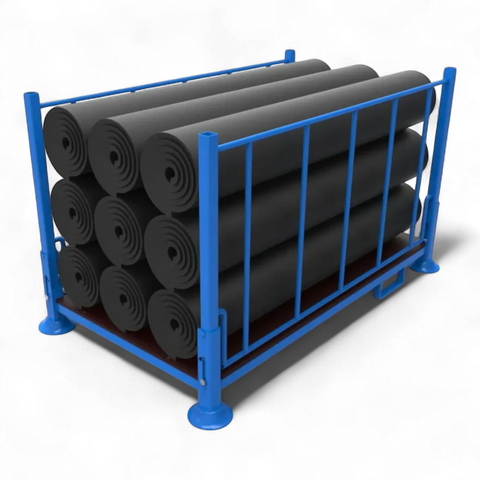 Klappbares Stapelgestell aus Stahl für Lager und Logistik - Platzsparend und robust