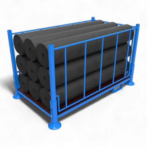 Klappbares Stapelgestell aus Stahl für Lager und Logistik - Platzsparend und robust