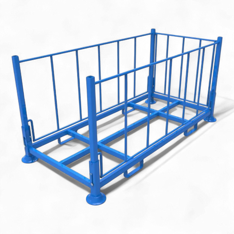 Klappbares Stapelgestell aus Stahl für Lager und Logistik - Platzsparend und robust