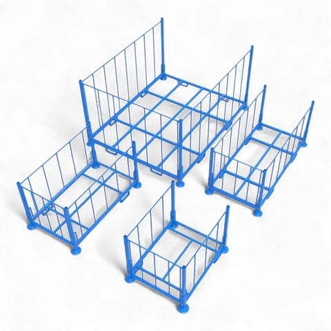 Klappbares Stapelgestell aus Stahl für Lager und Logistik - Platzsparend und robust