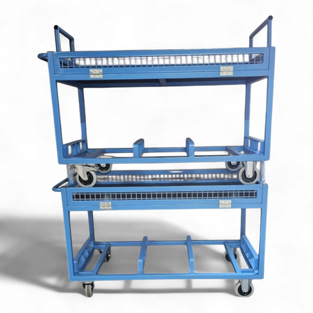 Tischwagen für Industrie, Lager & Werkstatt. Flexibel einsetzbar als mobiler Arbeitsplatz, Transportwagen oder für die Kommissionierung von Kleinteilen.
