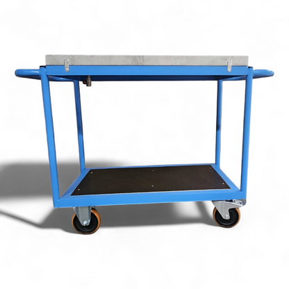 Tischwagen für Industrie, Lager & Werkstatt. Flexibel einsetzbar als mobiler Arbeitsplatz, Transportwagen oder für die Kommissionierung von Kleinteilen.
