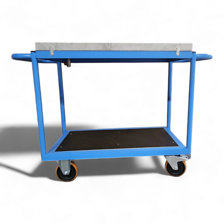 Tischwagen für Industrie, Lager & Werkstatt. Flexibel einsetzbar als mobiler Arbeitsplatz, Transportwagen oder für die Kommissionierung von Kleinteilen.
