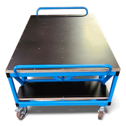 Tischwagen für Industrie, Lager & Werkstatt. Flexibel einsetzbar als mobiler Arbeitsplatz, Transportwagen oder für die Kommissionierung von Kleinteilen.